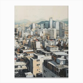 Neutral Tones Cityscape 2 Canvas Print