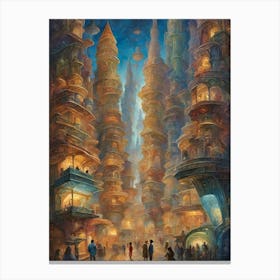 Futuristic City 1 Canvas Print