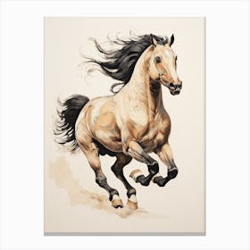 A Horse Painting In The Style Of Scumbling 4 Canvas Print
