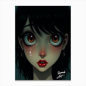 Anime Girl3 Canvas Print