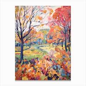 Autumn Gardens Painting Kew Gardens London 2 Canvas Print