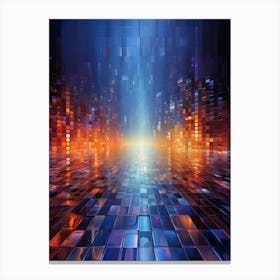 Abstract Abstract City Background Canvas Print