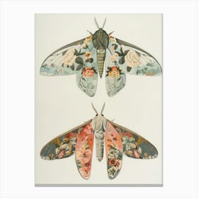 Butterfly Elegance William Morris Style 4 Canvas Print