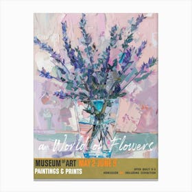 A World Of Flowers, Van Gogh Exhibition Lavender 3 Canvas Print