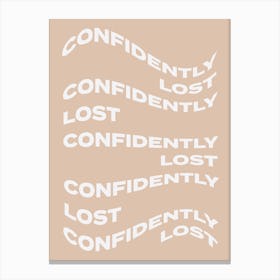 Confidently Lost 2 Canvas Print