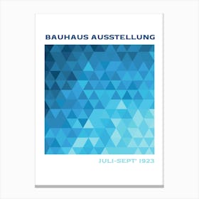 Bauhaus Blue Exhibition 32 Canvas Print