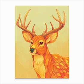 Deer Illustration 9 Canvas Print