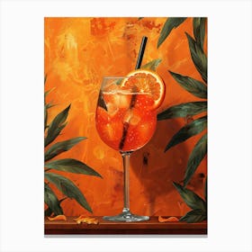 Aperol Spritz Art Print 228 Canvas Print