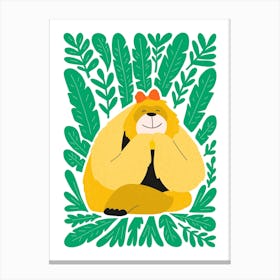 Nursery Abstract Cute Orangutan Canvas Print