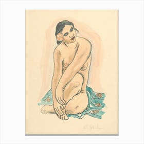 The Girl From Tahiti, Mikuláš Galanda Canvas Print