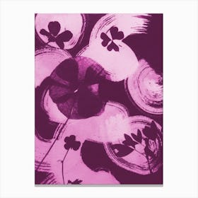 Pink Purpe Flowers Canvas Print