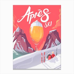 Apes Ski Canvas Print