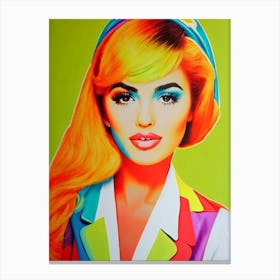 Danna Paola Colourful Pop Art Canvas Print