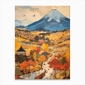 Mount Fuji Japan 2 Mountain Painting Canvas Print