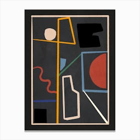 Modern Abstract Minimal Shapes 44 Canvas Print