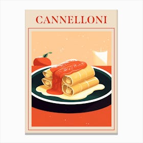 Cannelloni Italian Pasta Poster Canvas Print