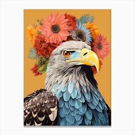 Bird With A Flower Crown Eagle 3 Canvas Print