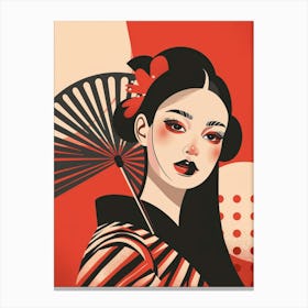 Geisha 4 Canvas Print