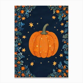 William Morris Pumpkin With Stars Canvas Print