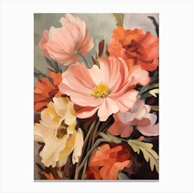Fall Flower Painting Anemone 1 Canvas Print