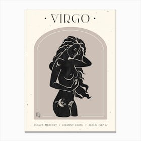 Virgo Celestial Canvas Print