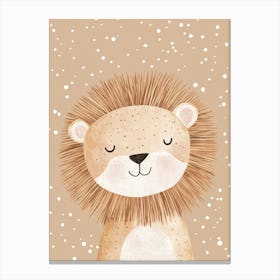 Happy Lion Canvas Print