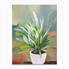 Ghost Plant Impressionist Painting Canvas Print