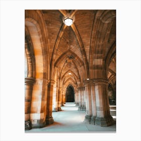 Hall Of The University Of Glasgow Canvas Print