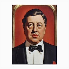 Charles Laughton Illustration Movies Canvas Print