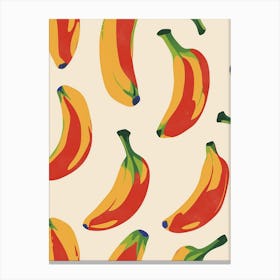 Banana Pattern Illustration 2 Canvas Print