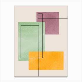 Squares in harmony 3 Canvas Print