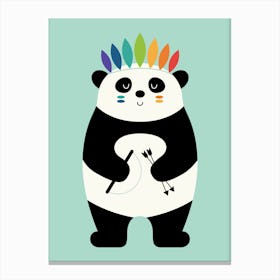 Be Brave Panda Canvas Print