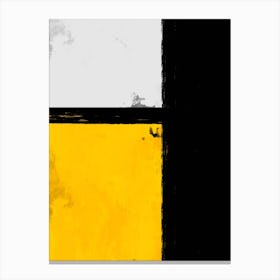 Abstract Minimalist Square Yellow Canvas Print