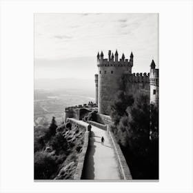 Avila, Spain, Black And White Analogue Photography 1 Canvas Print