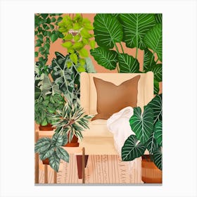 Cozy Plant Room Canvas Print