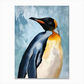 King Penguin Cooper Bay Colour Block Painting 1 Canvas Print