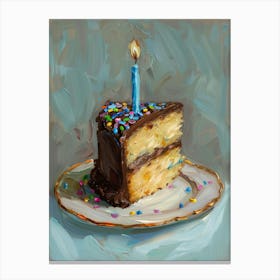 Birthday Cake 9 Canvas Print