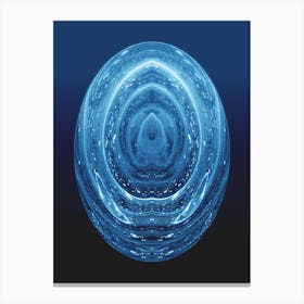  Spiritual Digital Crystal Blue Canvas Print