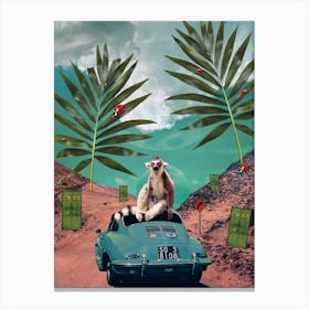  Surrealistic Animals Lemur Canvas Print