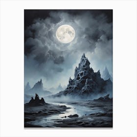 Full Moon In The Sky Canvas Print