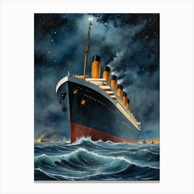 Titanic The Ship's Last Dance Canvas Print