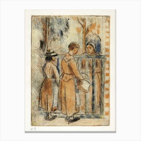 Beggar Women, Camille Pissarro Canvas Print