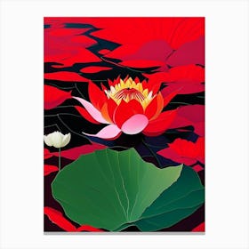 Red Lotus Fauvism Matisse 1 Canvas Print
