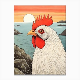 Bird Illustration Chicken 2 Canvas Print
