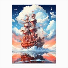 Ship In The Sky 3 Canvas Print