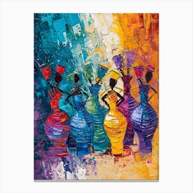 African Dancers Canvas Print