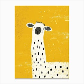 Yellow Sheep 2 Canvas Print