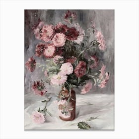 Pink Chrysanthemums Canvas Print