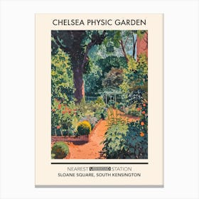 Chelsea Physic Garden London Parks Garden 6 Canvas Print