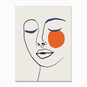 Face Of A Woman 28 Canvas Print